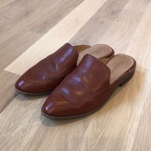 Gently used madewell brand mules. Brown leather